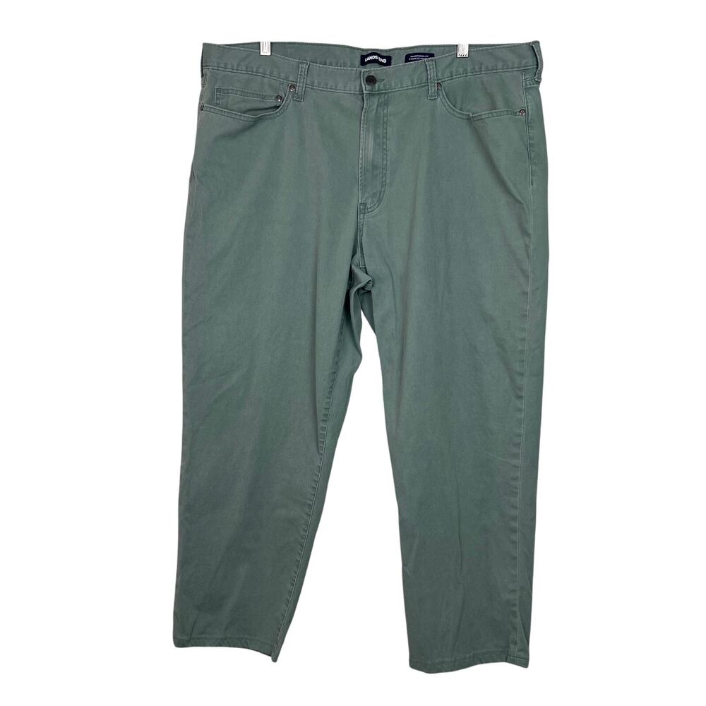 Lands' End Men's Size 42‎ x 28 Sage Green Traditional Fit Coupe Classique Pants